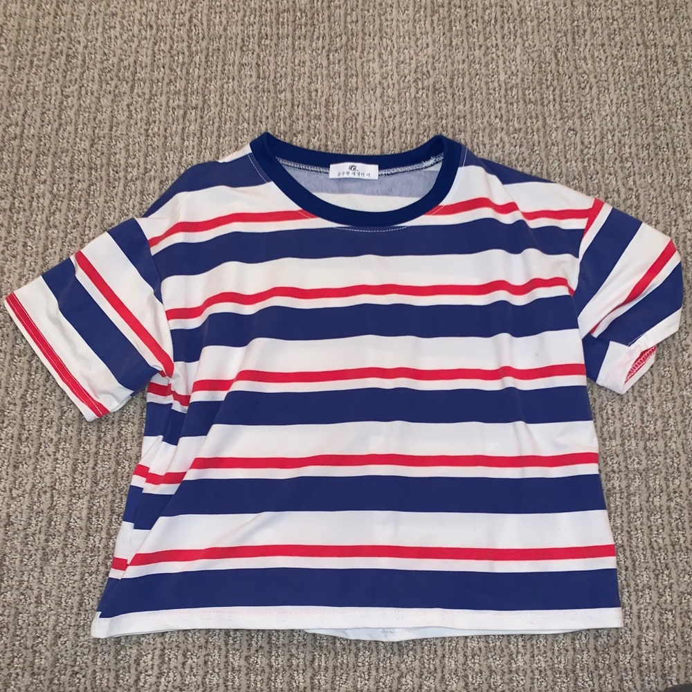 Striped crop top